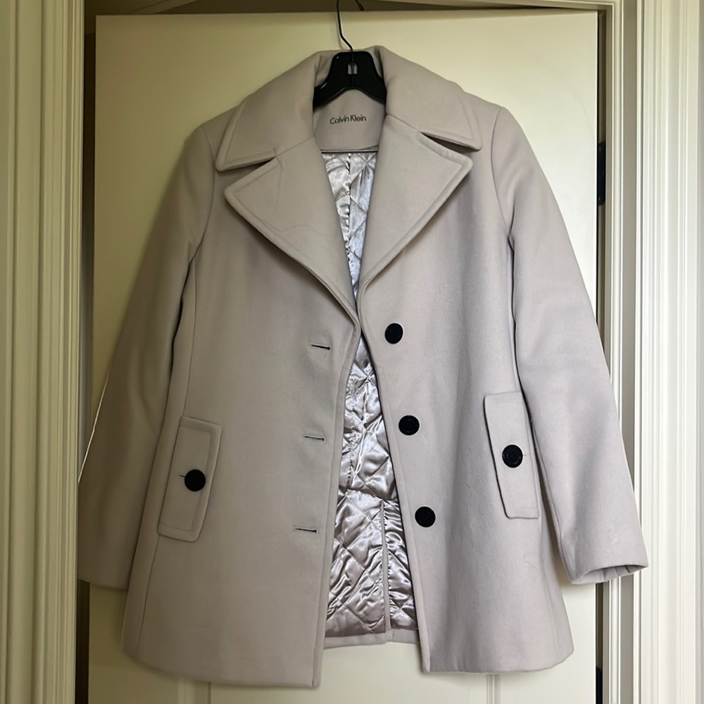 Worn once peacoat